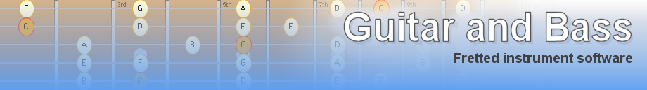 Guitar and Bass - Fretted instrument software